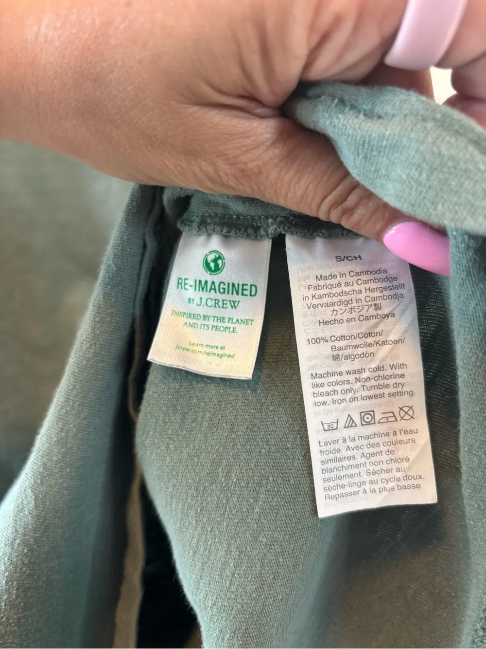 J. Crew Short-Sleeve Crewneck T-Shirt in Olive